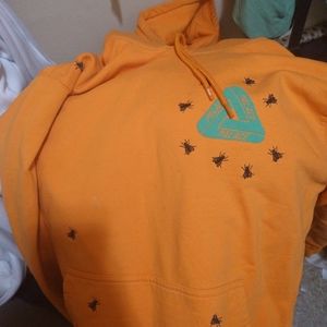 Fly Palace Hoodie Orange Size XL (fits like a large)